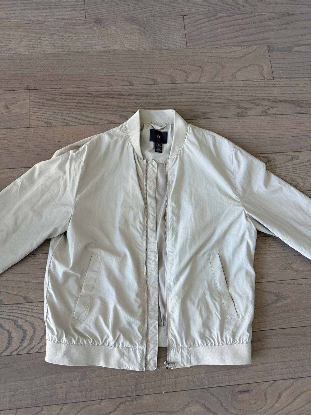 H&M Light Beige Bomber Jacket for Men